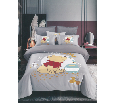 Grey Cartoon Bedcover